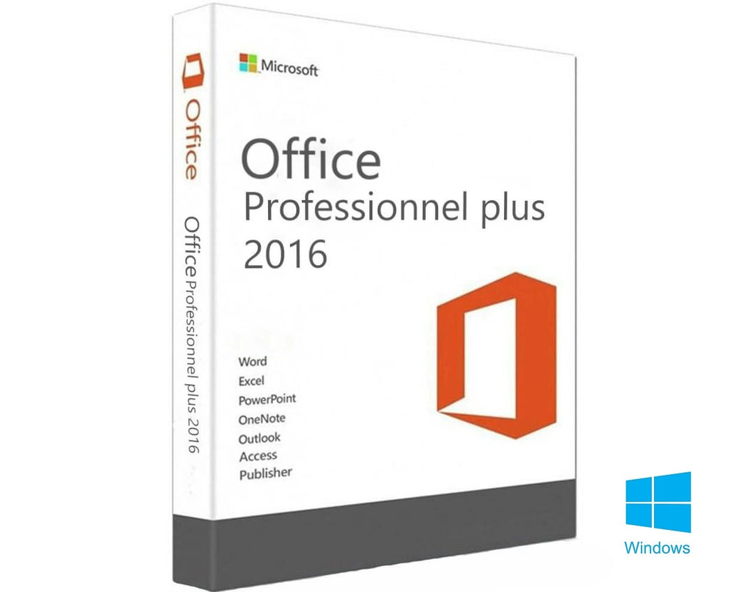Microsoft Office 2016 Professionnel Plus pour PC - Instant Soft