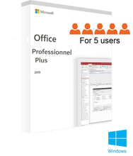 Charger l&#39;image dans la galerie, Microsoft Office 2019 Professionnel Plus pour 5 postes. - Instant Soft

