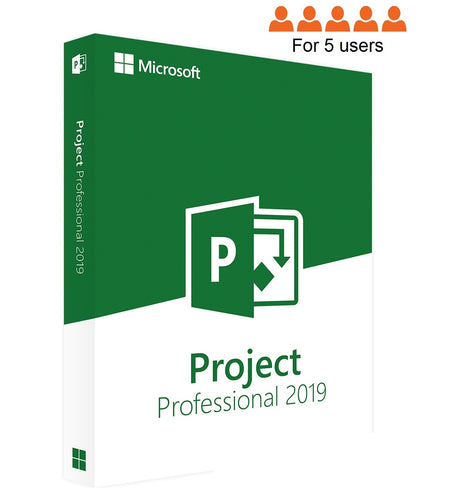 Microsoft Project 2019 Professionnel pour 5 postes - Instant Soft